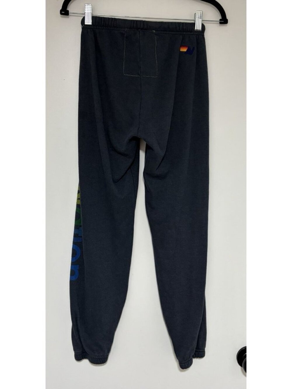 Aviator Nation Gray Rainbow Logo Venice Women’s Sweatpants Size XS - Picture 5 of 11